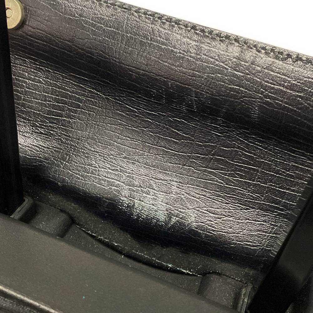 Gucci GG Supreme Suitcase 170668 Black Dark Gray PVC Leather - Picture 13 of 15